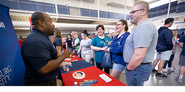 Open House - Ship Staff Talking to Families